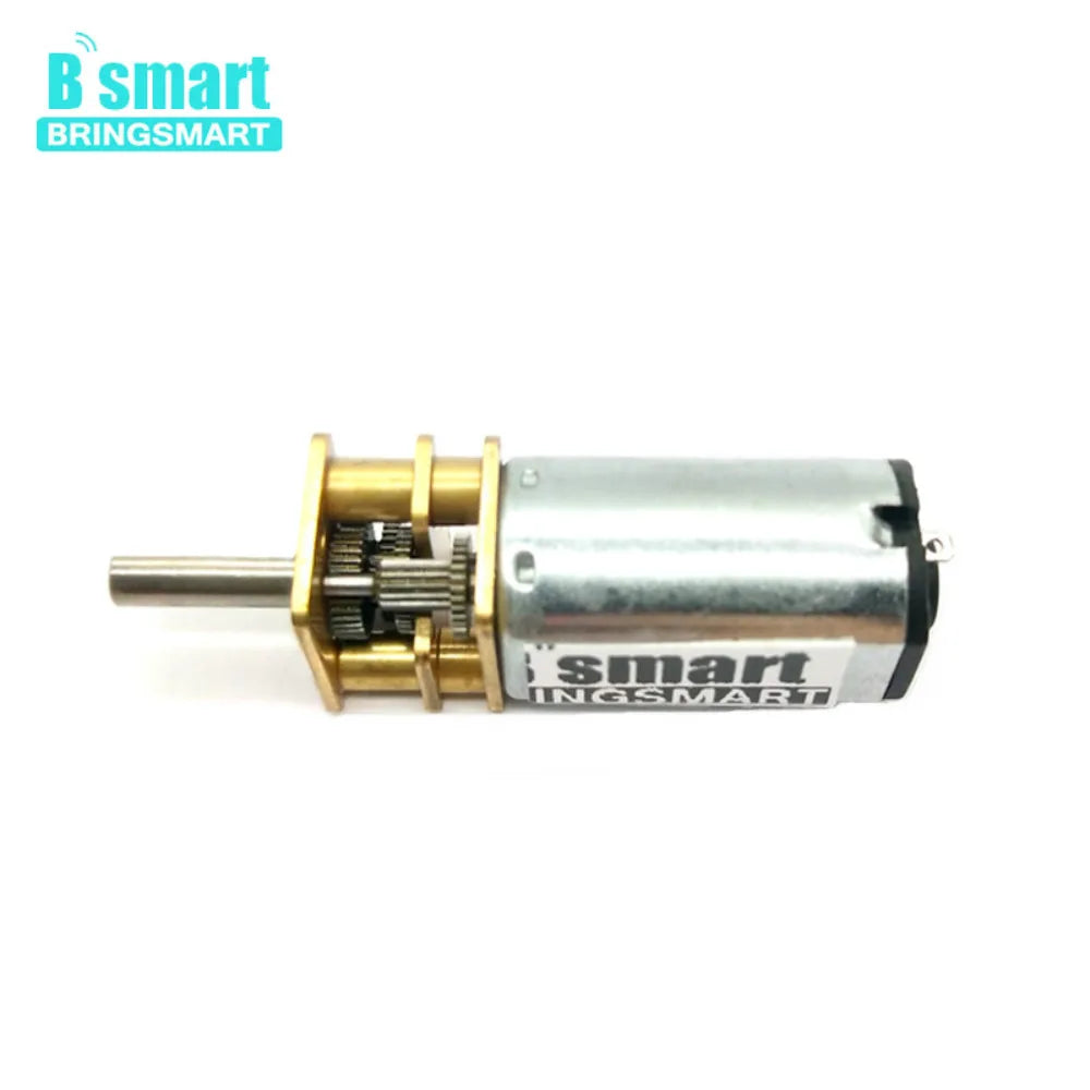 Bringsmart 12mm Micro Gear Motor 3mm Diameter Shaft 6v 12v DC Metal Gearwheel Hobby Customized Gear Reduction Electric Motor N30