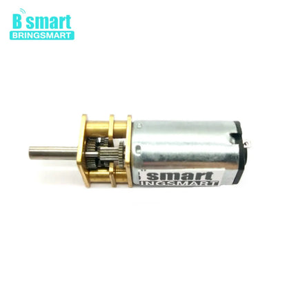 Bringsmart 12mm Micro Gear Motor 3mm Diameter Shaft 6v 12v DC Metal Gearwheel Hobby Customized Gear Reduction Electric Motor N30