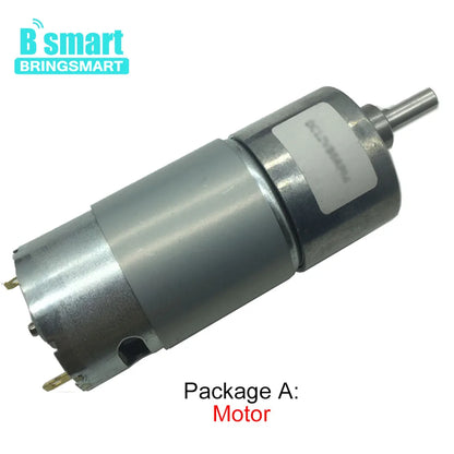 Bringsmart JGB37-550 High Torque 12V DC Motor Customized DC Gear Motor 6v With DC 12 Volt Reducer Motors Reversed For DIY Motor