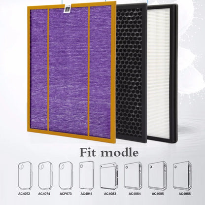 3PCS/lot AC4141 AC4143 AC4144 Filter Kit Compatible with Philips AC4072 AC4074 AC4083 AC4084 AC4085 AC4086 AC4014 ACP073 Air Purifier Parts