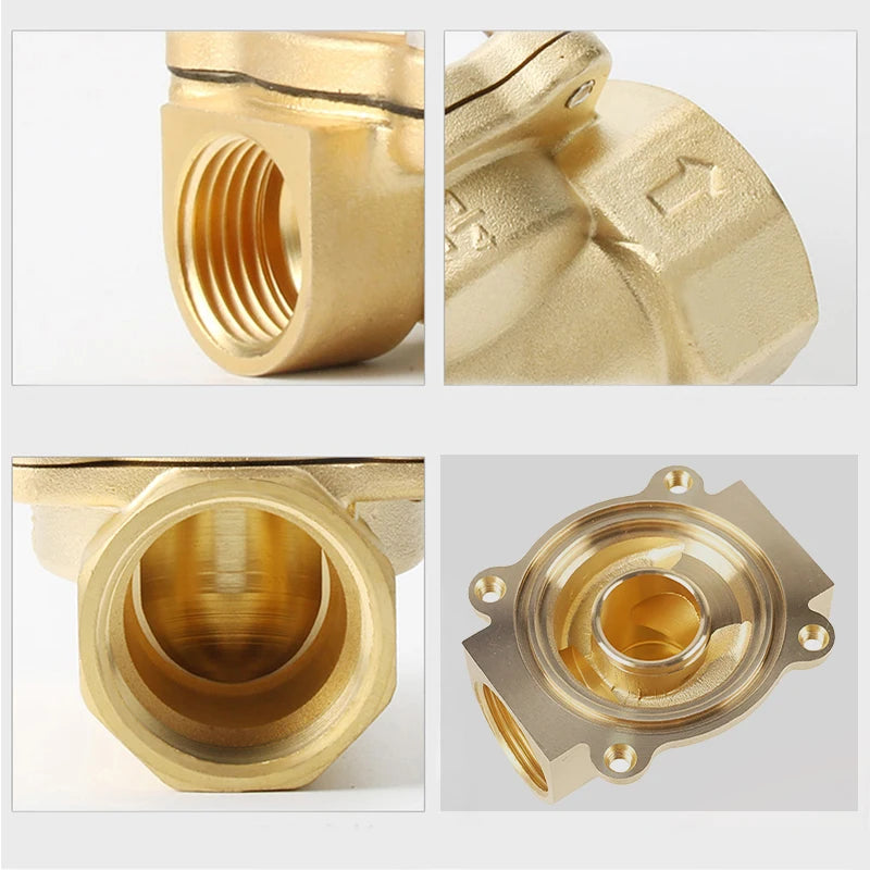 DN15-DN50 Normally Closed Motorized Solenoid Valve Brass Switch Valve Water Valve AC220V DC24V