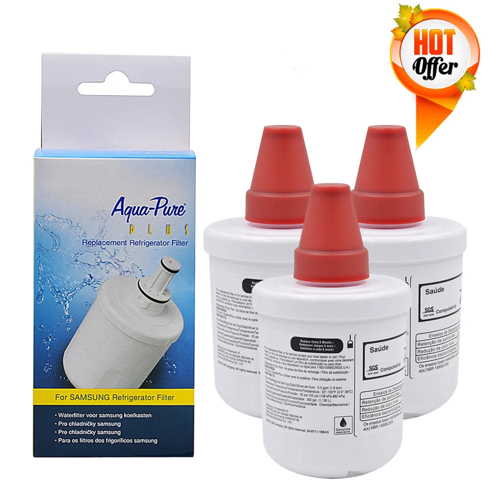Replacement Refrigerator Water Filter Compatible with Samsung DA29-00003G / DA29-00003B / DA29-00003A / HAFCU1