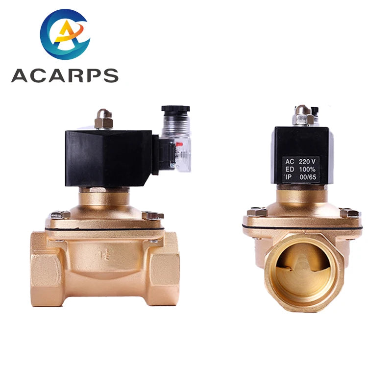 High Temperature 1.5inch Gas Lpg Solenoid valve dn40 12v Normally Closed 2 Positions solenoid connected