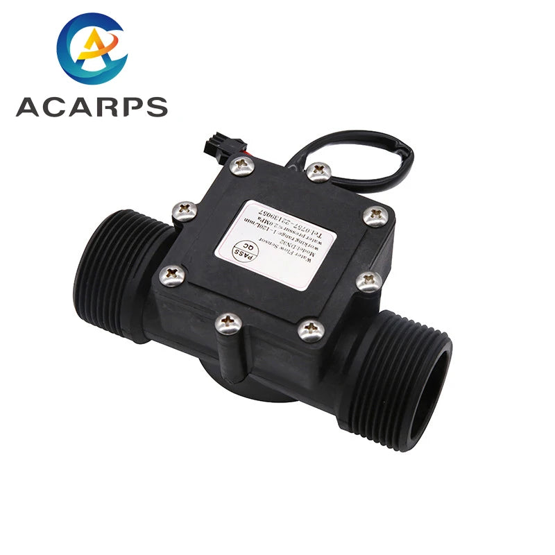 1/2" 3/4" 1" 1-1/2" 1-1/4" 2" Water Flow Sensor 2.0MPa Hall Sensor Turbine Flowmeter DC5~18V Control Liquid Flow