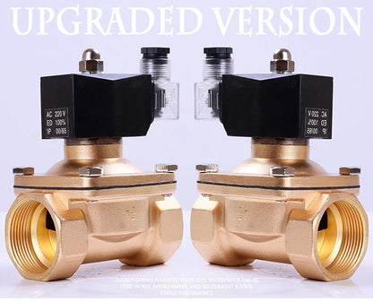 24vdc 12v 110v 36v 220v Electric Solenoid Valve Water 1/2inch 3/4inch 1inch 1-1/4inch 1-1/2inch 2inch Normally Closed