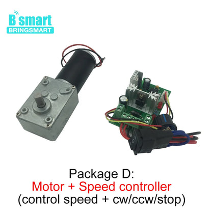 Wholesale A58SW31ZY Worm Gear Motor 24v 7-470r/min 12v volt Dc Micro Customized Motor High Torque Robot Electric Motor D Shaft