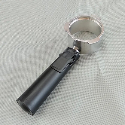 51mm Bottomless Coffee Filter Coffee Machine Accessories Basket Holder Handle Hollow Handle Compatible with Homix Saachi Qster