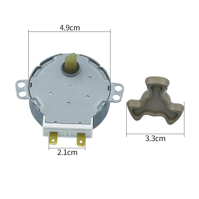 220V Microwave Oven Turntable Motor, Claw Pole PMSM, Replacement for Glass Tray, Long Lifespan & Quiet Operation