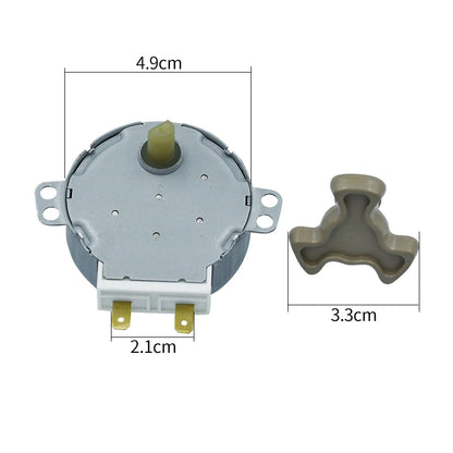 220V Microwave Oven Turntable Motor, Claw Pole PMSM, Replacement for Glass Tray, Long Lifespan & Quiet Operation