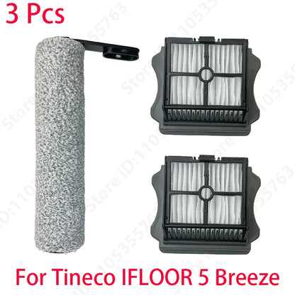For Tineco IFLOOR 5 Breeze Complete Wet/Dry All-in-One Vacuum Cleaner Spare Parts Brush Roller and HEPA Filter Replacement Acces