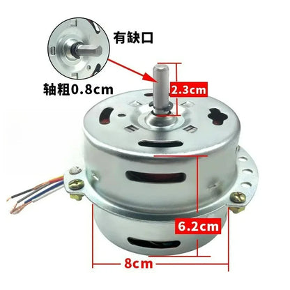 6-wire cooling fan motor, accessory, 80W motor, clockwise rotation tower motor, air conditioning motor