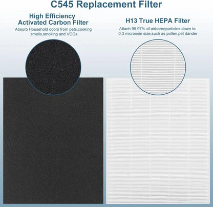 C545 Replacement Filter Compatible with winix Air puri-fier C545, True Replacement Filter, Part Number 1712-0096-00