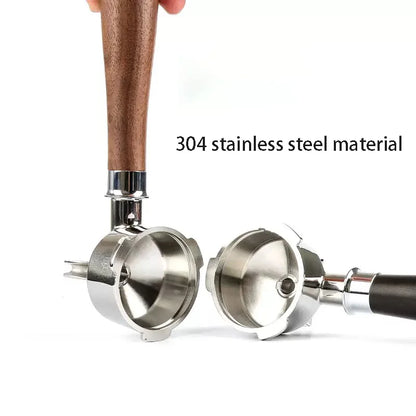 51mm 3-Ear Bottomed Portafilter for Donlim/Homix/Gypas//Sachi Espresso Machines, 304 Stainless Steel Coffee Handle with Basket