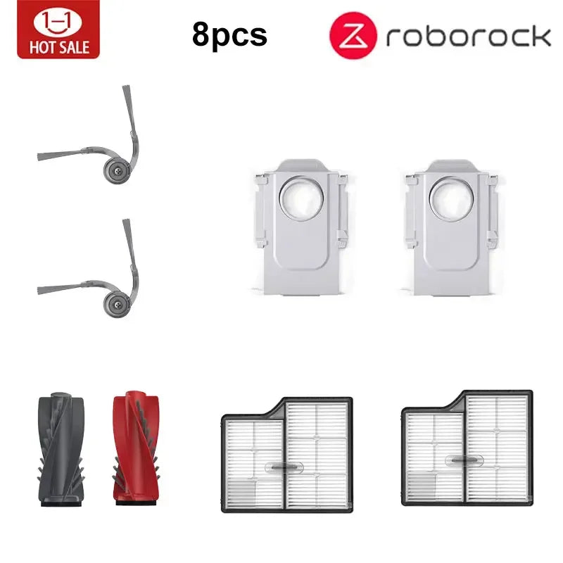 Accessories Compatible with Roborock Saros 10 robot vacuum cleaner Parts Main Roller Side Brush Filter Mop Cloth Dust Bag