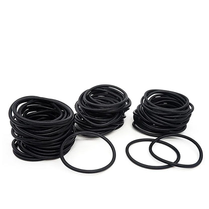 Nitrile O-ring Gasket Black NBR Seal Ring Thickness1/1.5/2mm OD 3~80mm for Automotive/Machine/Plumbing