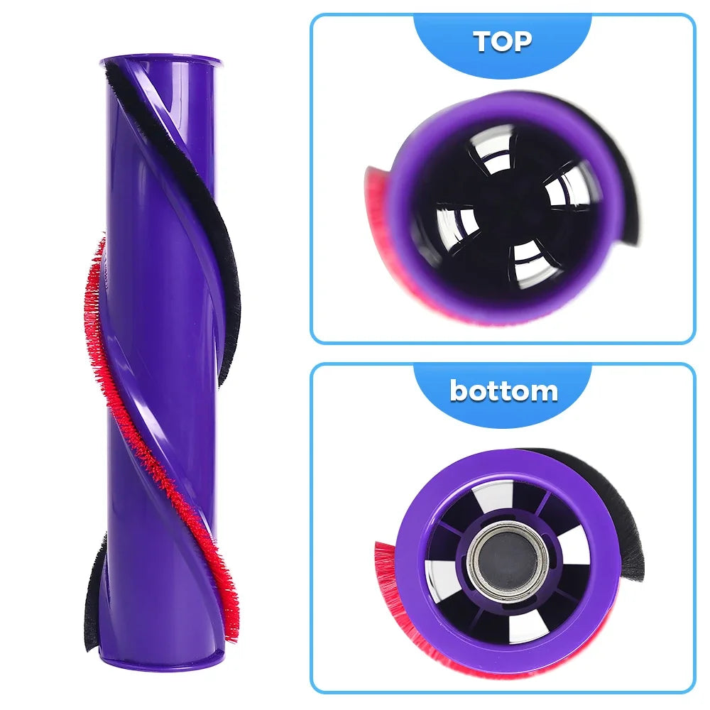 Soft Roller Brush Accessories Compatible with Dyson V6 V8 V10 V11 Vacuum Cleaner Spare Part Carpet Brushroll Bar Replacement