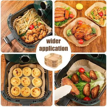Air Fryer Paper Liners for Ninja Foodi Grill AG301 Grill, AF141 Pro 4-in-1 Disposable Square Parchment Paper