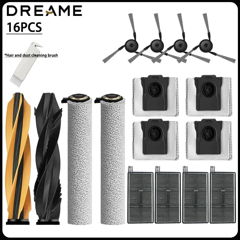 For MOVA Z60 Ultra/Pro Roller Complete Replacement Accessories Parts Main Side Brush Filter HEPA Roller Mop Cloth Bag.