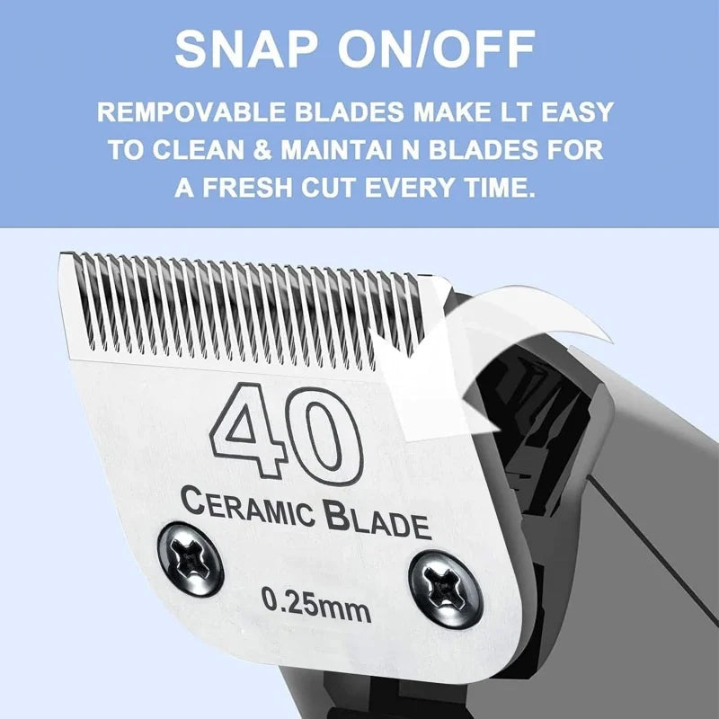 #40 Replacement Clipper Blade Compatible with Andis / Wahl / Oster Clippers