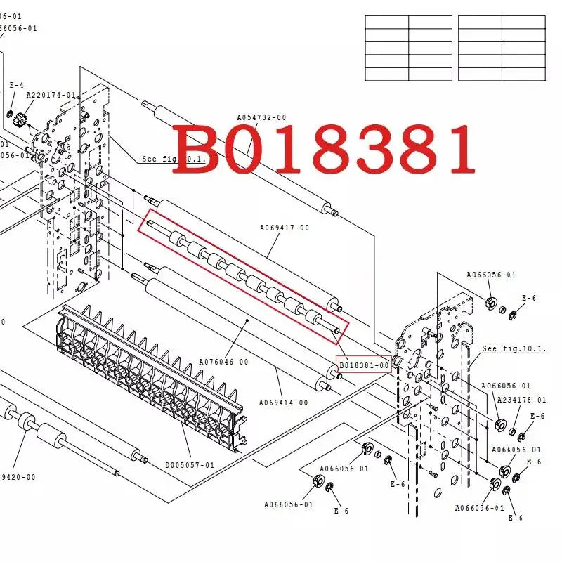 B018381 for Noritsu QSS 32/37/75 Minilab Dryer Roller