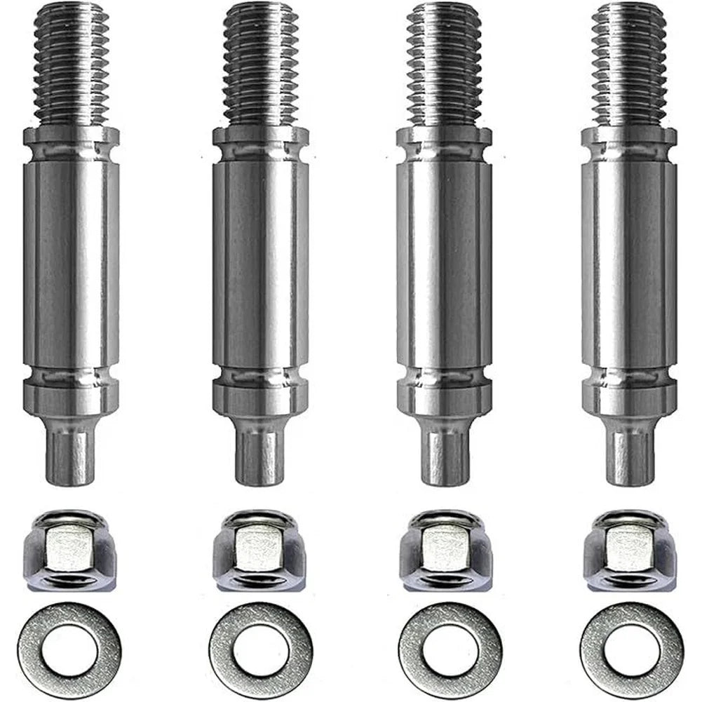 Dryer Drum Support Roller Shaft Kit 4 Pack Replacement for W10359271 Stainless Steel with Performance