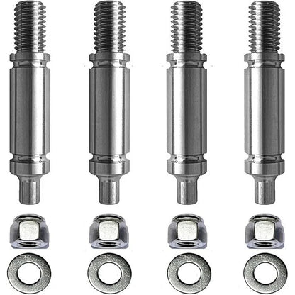 Dryer Drum Support Roller Shaft Kit 4 Pack Replacement for W10359271 Stainless Steel with Performance