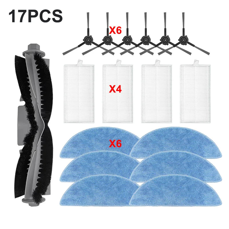 Compatible with (ECOVACS DEBOT Y1 PRO, DEEBOOT NEO 2.0, YEEDI Y1 PRO) Vacuum Parts Main Roller Side Brush Filter Mop Cloth Accessories