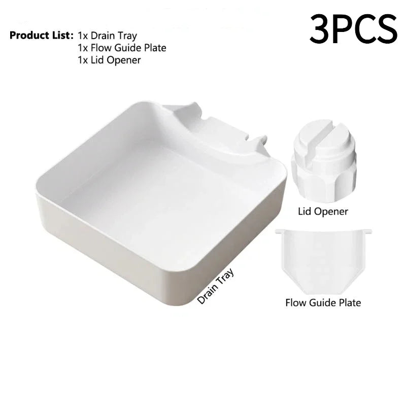 1Set Washing Machine Drain Tray, Water Collection Design, Prevents Floor Overflow During Filter Cleaning, Laundry Tool