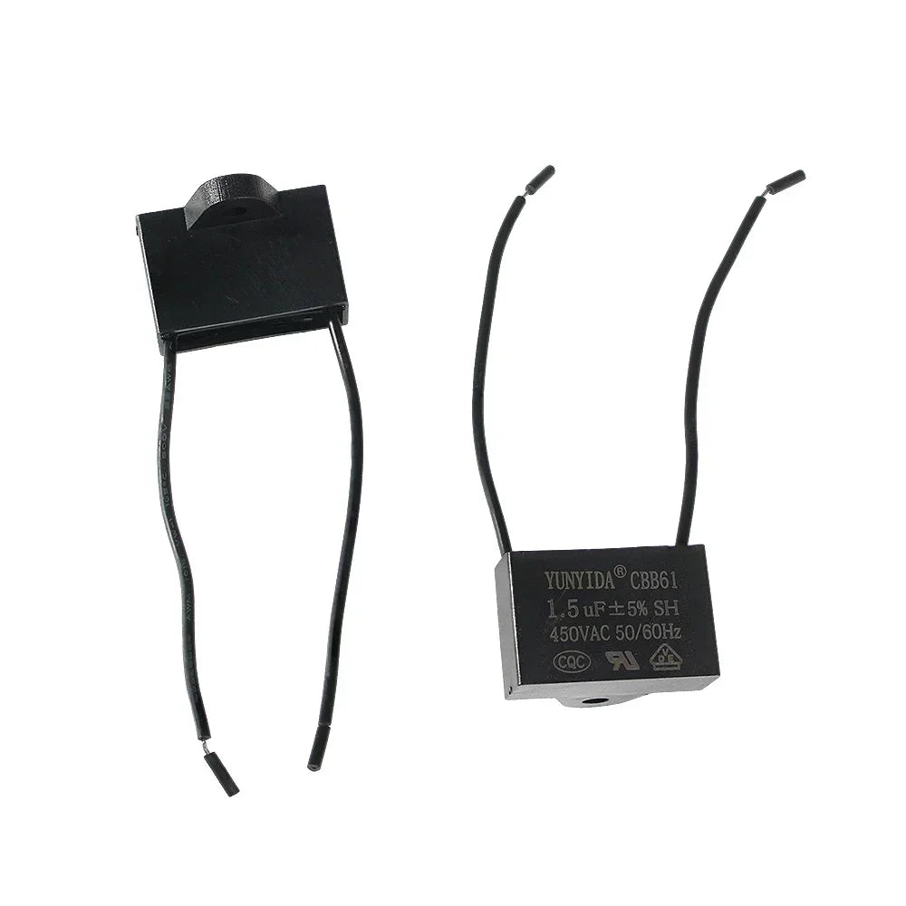 CBB61 Fan Capacitor 450V Ceiling Fan Motor Running Rectangle Capacitor Terminal 1uf/1.2uf/1.5uf/2uf/2.5uf/3uf/4uf/5uf/6uf/10uf