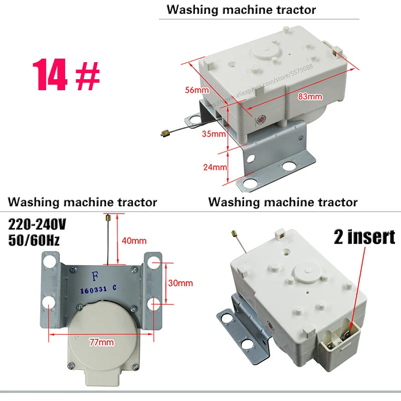 Fully Automatic Washing Machine Tractor Drain Switch Drain Motor Drain Valve Dehydration Motor