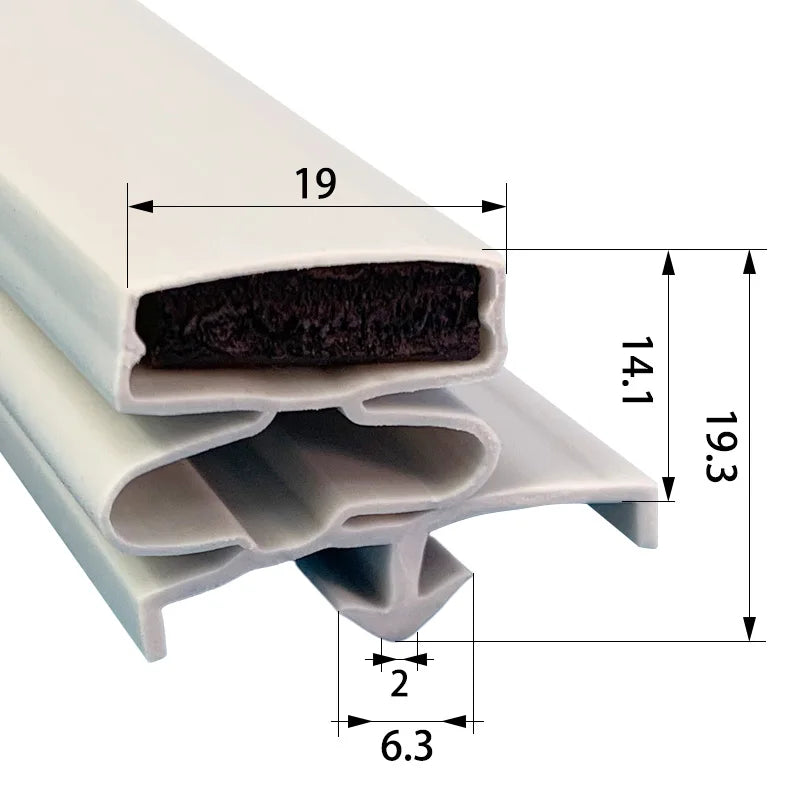 Refrigerator Door Seal — 2.5M — PVC Magnetic