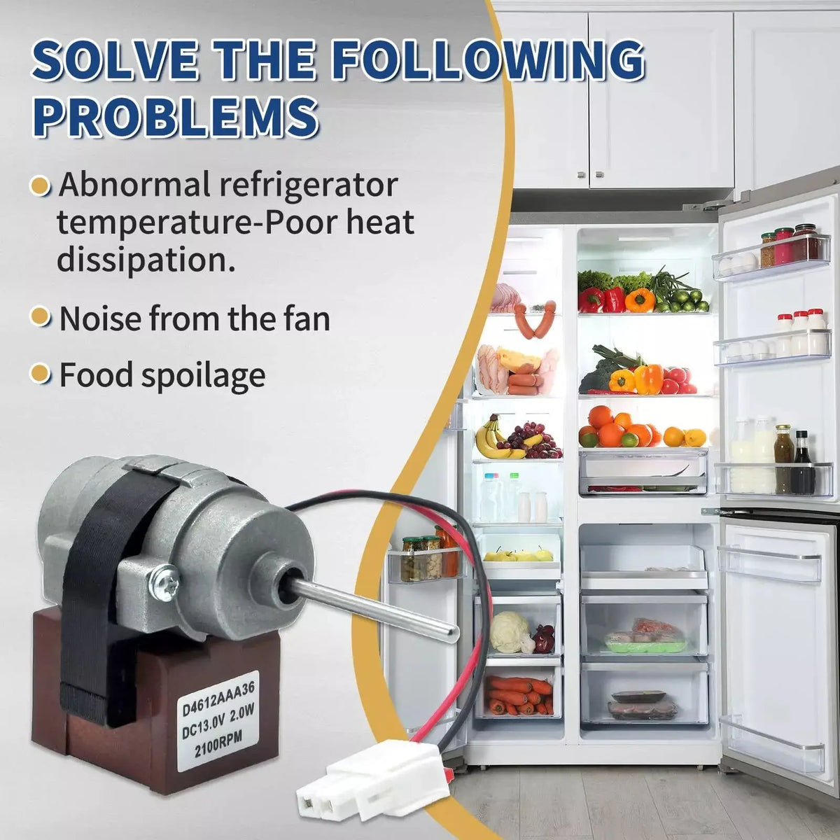 1Pc 3015924900 Refrigerator Evaporator Fan Motor Compatible with Kenmore D4612AAA36 Refrigerator Accessories Replace Repair Part 11173027713
