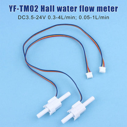 Water Flow Meter G1/4 DN8 Fluid Counter Sensor for Water Purifier Coffee Machine Filtration System Measuring Tool