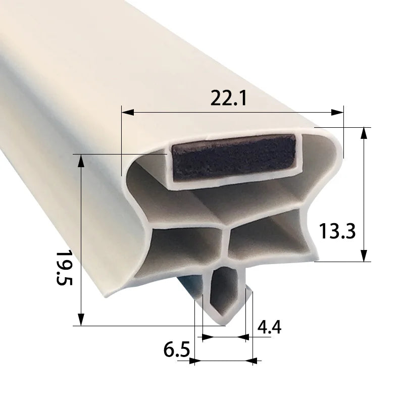 Refrigerator Door Seal — 2.5M — PVC Magnetic