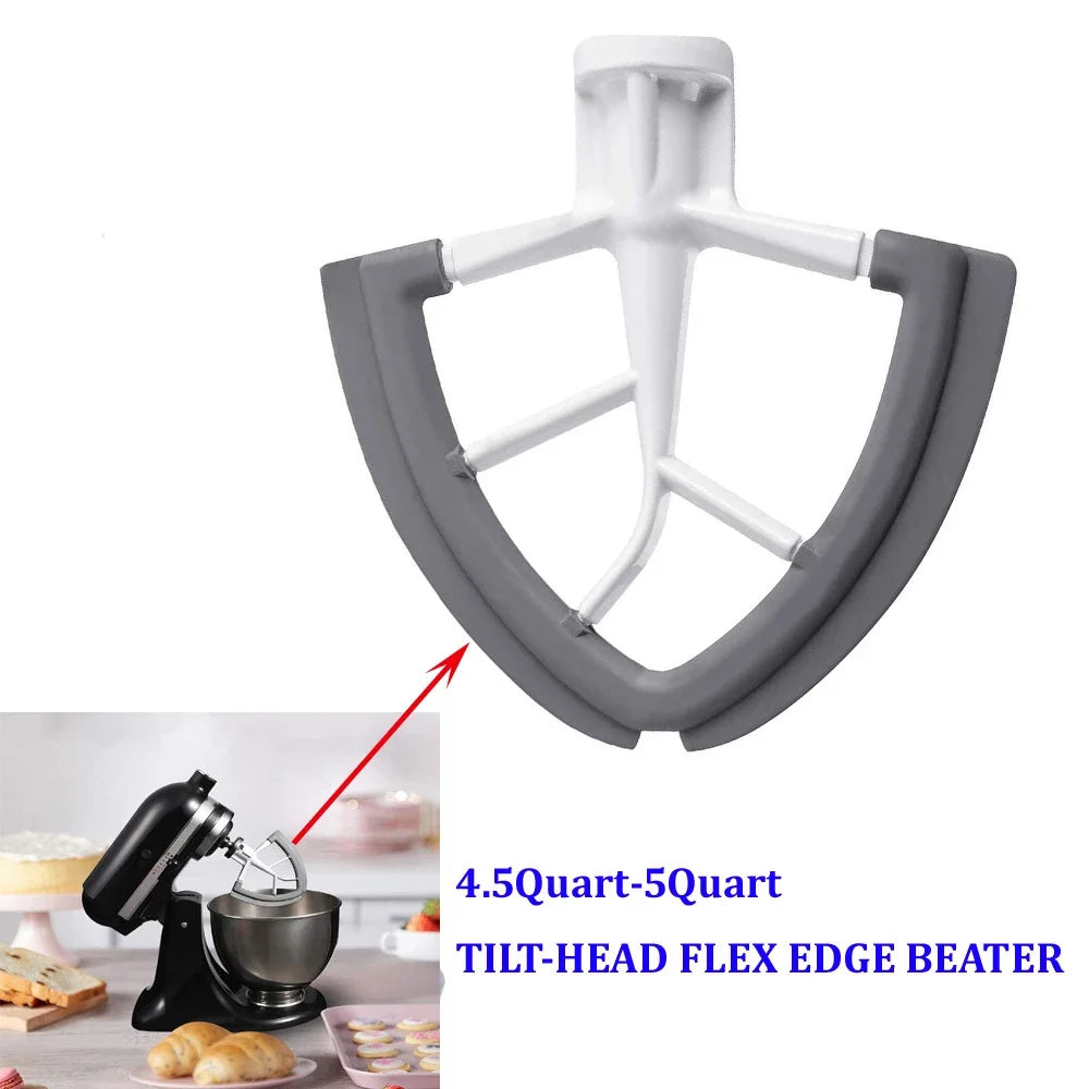 Flex Edge Beater for KitchenAid Mixer 4.5-5 QT Tilt-Head Stand Mixer Attachments, Silicone Mixer Paddle Accessories Blender Part