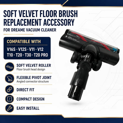 Dream V16S V12S V11 V12 T10 T20 T30 T20pro Roller Brush Head Replacement Soft Velvet Floor Brush Head Vacuum Cleaner Parts