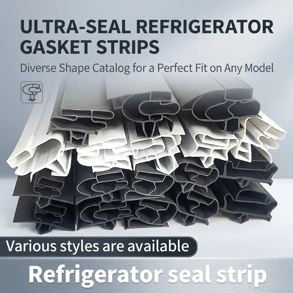 Refrigerator Door Seal — 2.5M — PVC Magnetic — Uncut Strip