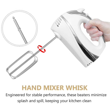 2Pcs Stainless Steel Electric Hand Mixer Replacement Accessory For Cake Cookie Bread Home Baking Mixing Tools Mixing Supply