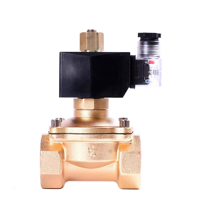 1/2" 3/4" 1" 2" Normally Open Solenoid Valve Brass IP65 Pipe Control Switch Valve Water Valve For Water Oil Gas