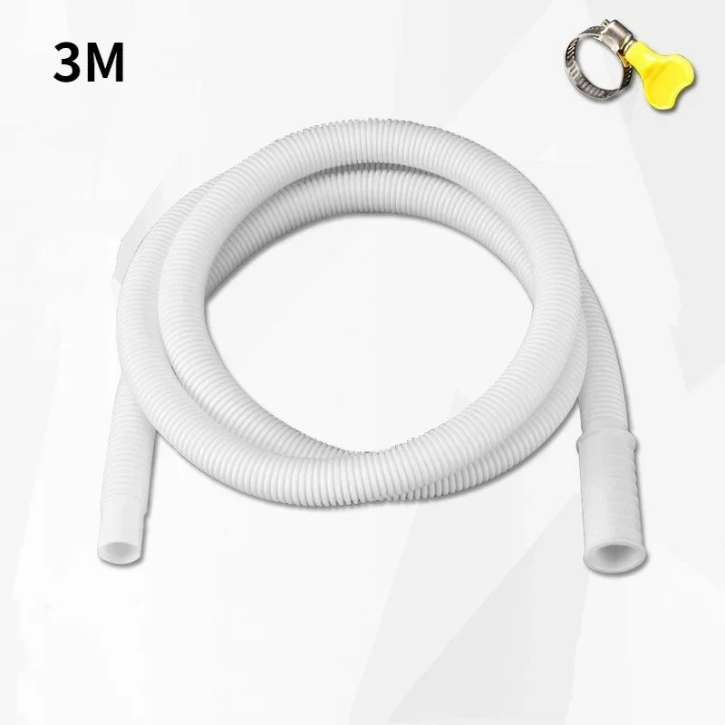 Flexible Air conditioning drain hose Water Inlet Extension Pipe Washing Machine Faucet Connector Bathroom Kitchen Accessories