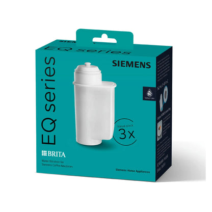 Compatible with Siemens TZ70033A Brita Intenza Water Filter for Bean to Cup Espresso Machines, Value Pack, Pack of 3, White