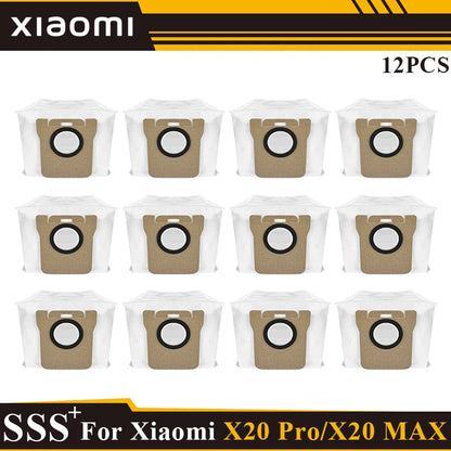 Compatible with Xiaomi Robot Vacuum X20 Max /X20 Pro/ D109GL /D102GL Accessories Main Roller Side Brush, Filter, Mop, Dust Collected Ba