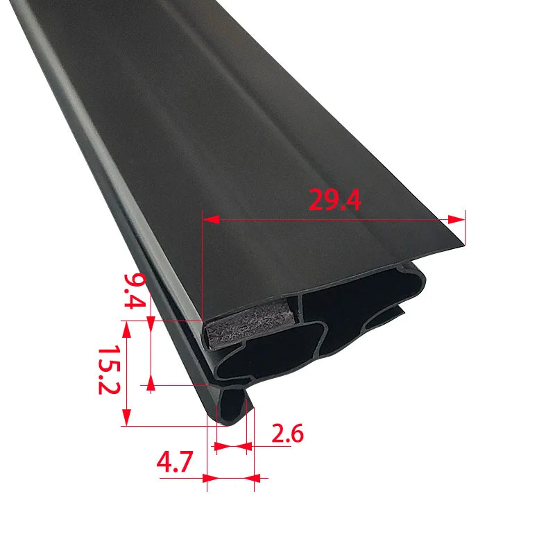 Refrigerator Door Seal — 2.5m Magnetic — Uncut Strip