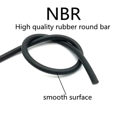 NBR Black Rubber Strip Seal OD0.8~10mm Nitrile Sealing Rope Solid Round Strip