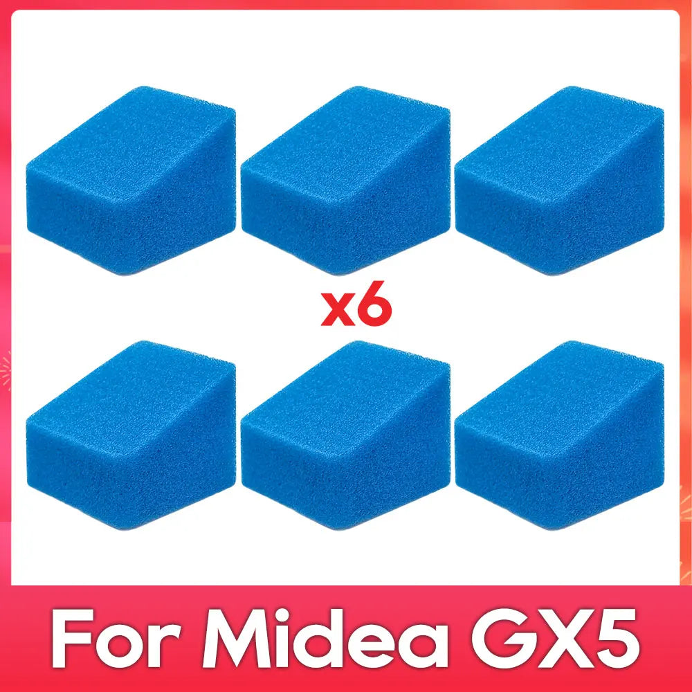 Compatible with (Midea GX5 / JONR ED12 ) Robot Vacuum Cleaner Accessories Parts Replacement Kit Roller Soft Brush Filter
