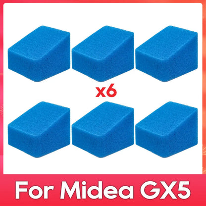 Compatible with (Midea GX5 / JONR ED12 ) Robot Vacuum Cleaner Accessories Parts Replacement Kit Roller Soft Brush Filter