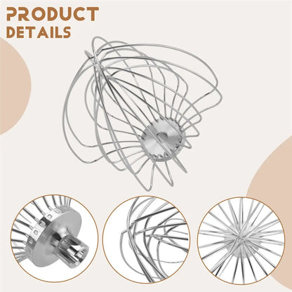 [ABZD] KN211WW Stainless Steel 11-Wire Whip Attachment for Kitchenaid Bowl Lift Mixer 7QT Bowl Replacement Egg Beater Whisk