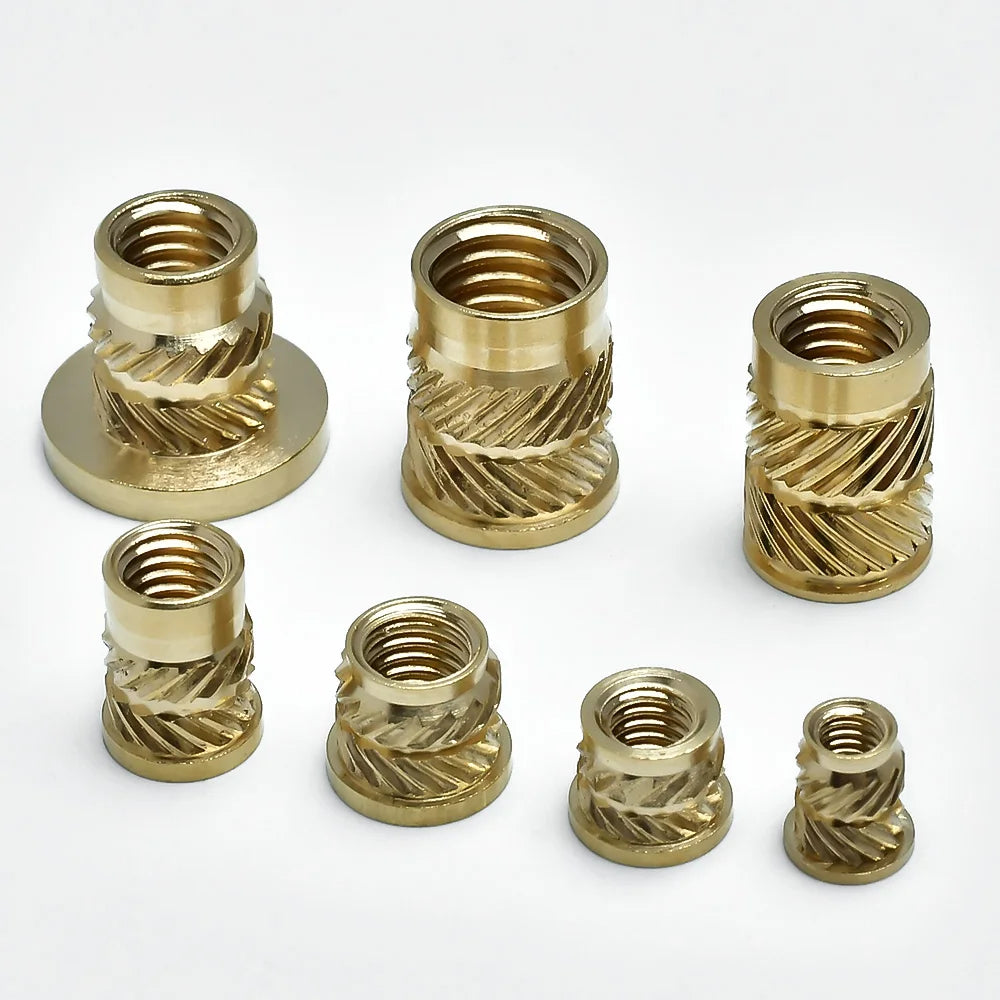 Flange Insert Nut Kit Brass Metric Threaded Sert Hot Melt Heating Embedded Injection 3D Printer Insertnut M2 M2.5 M3 M4 M5 M6M8