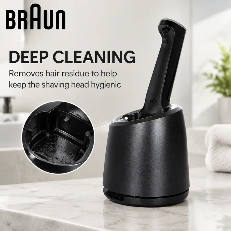 Braun Clean and Charge Base Type 5434 Deep Clean Shaver keep shaving head clean suit for Braun S5 S6 S7 series electric shaver