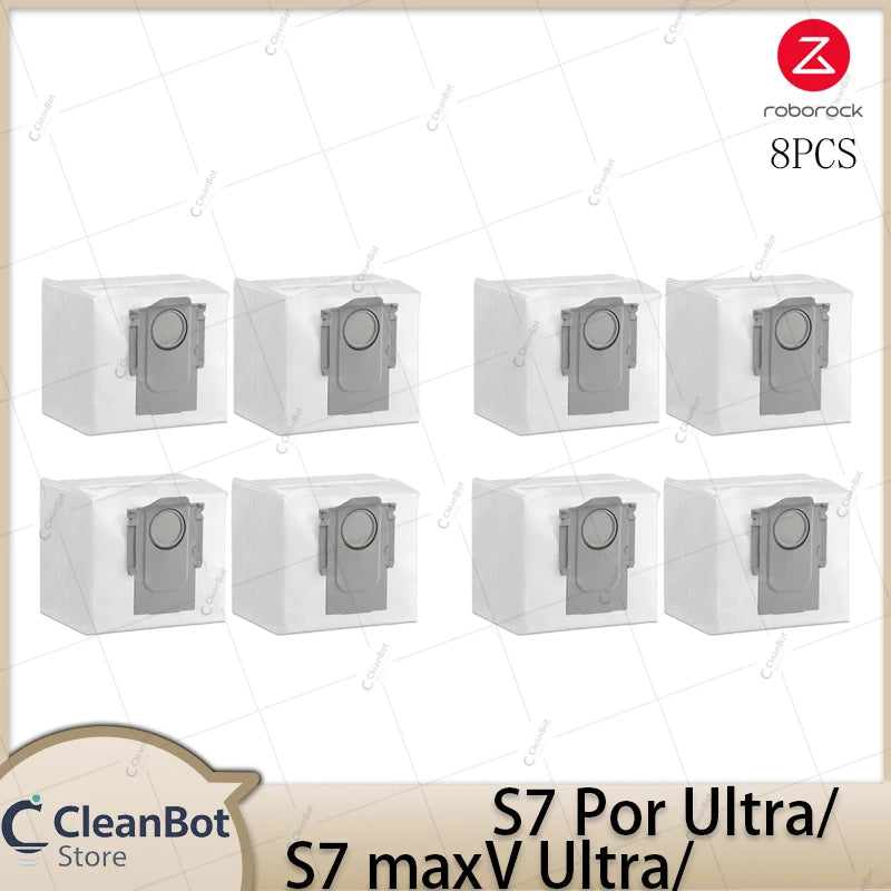 Compatible with Roborock S7 MaxV Ultra/S7 Pro Ultra Robot Vacuum Cleaner Accessories Main Brush Side Brush HEPA Filter Mop Cloths Spare Parts